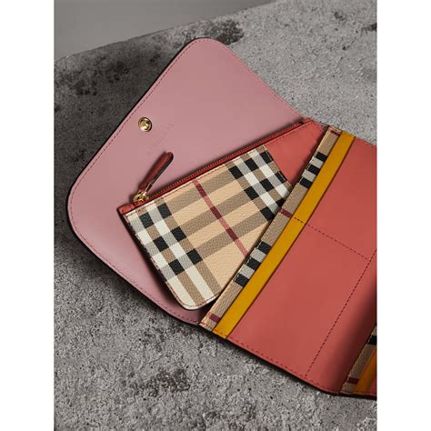 burberry colour block continental wallet and coin case